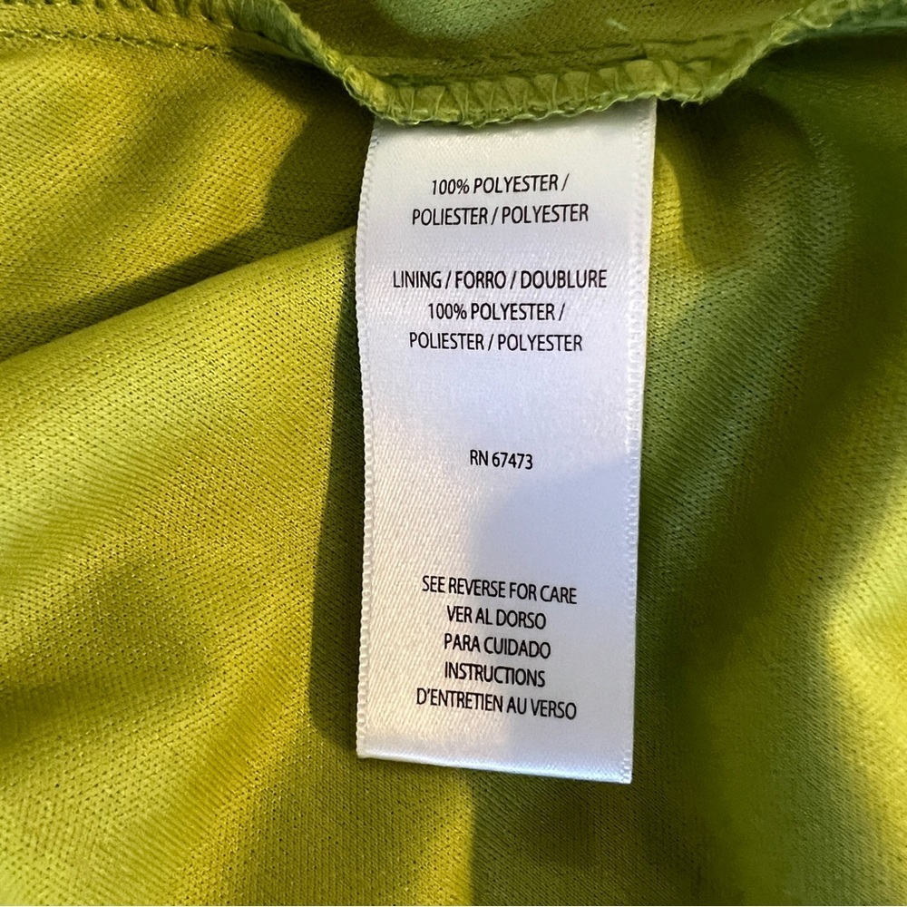 Maison Tara Chloe Apricot Green Mini Dress. Size 8 - Picture 9 of 15
